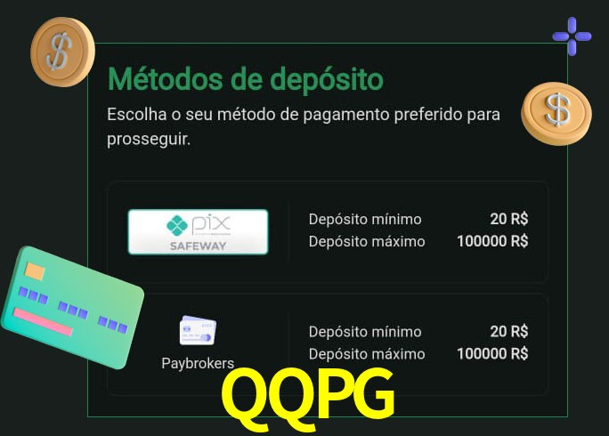 O cassino QQPG oferece uma grande variedade de métodos de pagamento