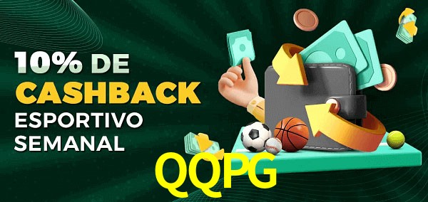 10% de bônus de cashback na QQPG